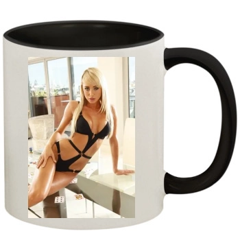 Sara Jean Underwood 11oz Colored Inner & Handle Mug