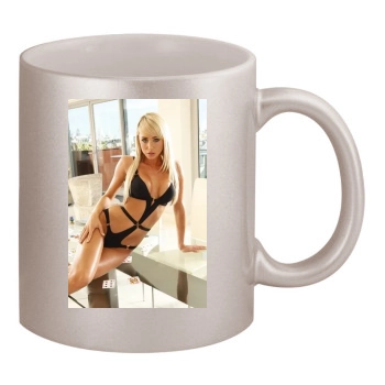 Sara Jean Underwood 11oz Metallic Silver Mug