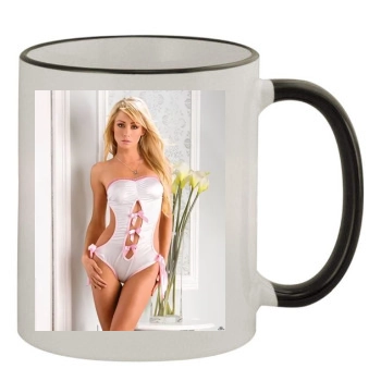 Sara Jean Underwood 11oz Colored Rim & Handle Mug