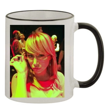 Sara Jean Underwood 11oz Colored Rim & Handle Mug