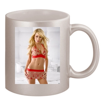 Sara Jean Underwood 11oz Metallic Silver Mug