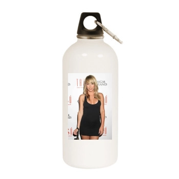 Sara Jean Underwood White Water Bottle With Carabiner