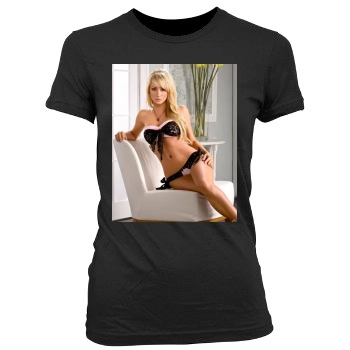 Sara Jean Underwood Women's Junior Cut Crewneck T-Shirt