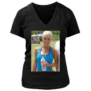 Sara Jean Underwood Women's Deep V-Neck TShirt