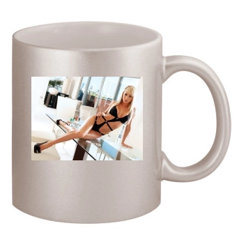 Sara Jean Underwood 11oz Metallic Silver Mug