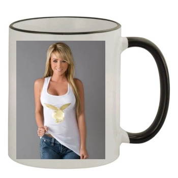 Sara Jean Underwood 11oz Colored Rim & Handle Mug