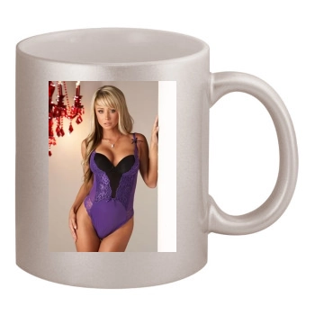 Sara Jean Underwood 11oz Metallic Silver Mug