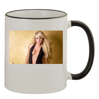 Sara Jean Underwood 11oz Colored Rim & Handle Mug