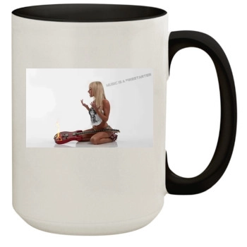 Sara Jean Underwood 15oz Colored Inner & Handle Mug