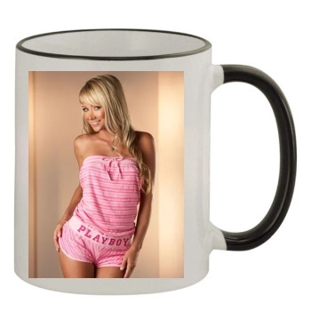 Sara Jean Underwood 11oz Colored Rim & Handle Mug