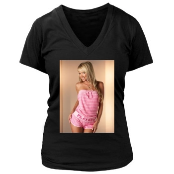 Sara Jean Underwood Women's Deep V-Neck TShirt