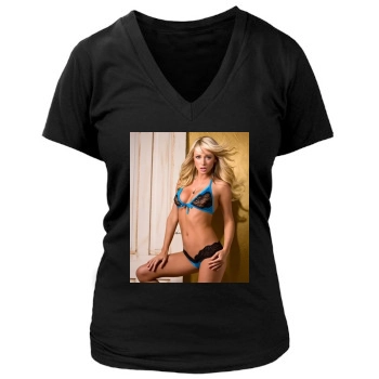 Sara Jean Underwood Women's Deep V-Neck TShirt