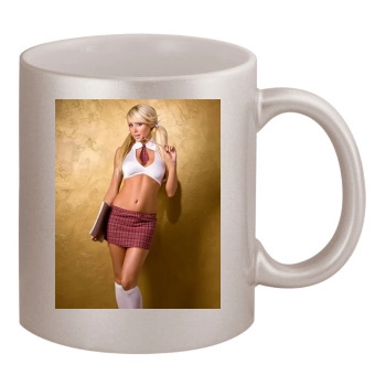 Sara Jean Underwood 11oz Metallic Silver Mug