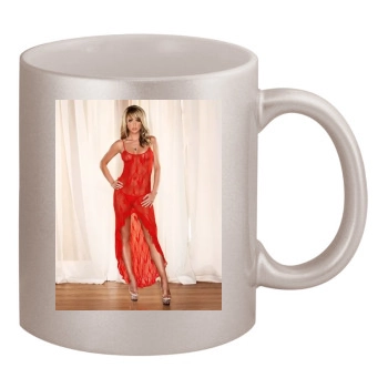 Sara Jean Underwood 11oz Metallic Silver Mug