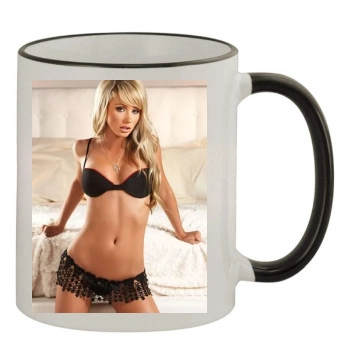 Sara Jean Underwood 11oz Colored Rim & Handle Mug