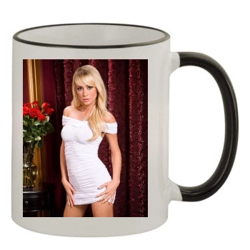 Sara Jean Underwood 11oz Colored Rim & Handle Mug