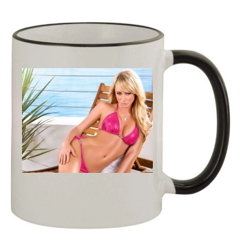 Sara Jean Underwood 11oz Colored Rim & Handle Mug