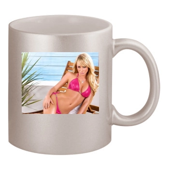 Sara Jean Underwood 11oz Metallic Silver Mug