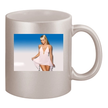 Sara Jean Underwood 11oz Metallic Silver Mug