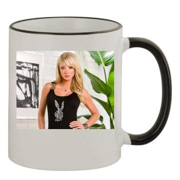 Sara Jean Underwood 11oz Colored Rim & Handle Mug