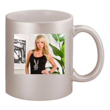 Sara Jean Underwood 11oz Metallic Silver Mug