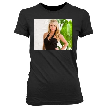 Sara Jean Underwood Women's Junior Cut Crewneck T-Shirt