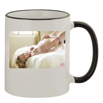 Sara Jean Underwood 11oz Colored Rim & Handle Mug