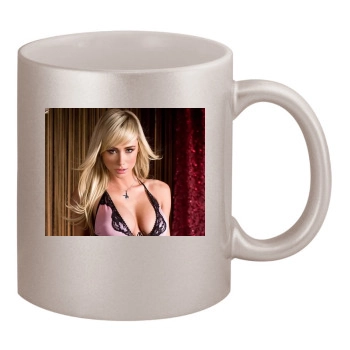 Sara Jean Underwood 11oz Metallic Silver Mug