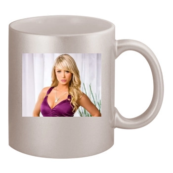 Sara Jean Underwood 11oz Metallic Silver Mug