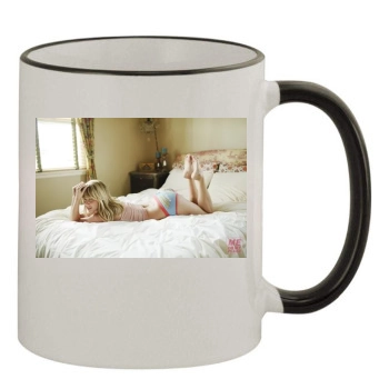 Sara Jean Underwood 11oz Colored Rim & Handle Mug