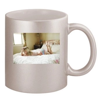 Sara Jean Underwood 11oz Metallic Silver Mug