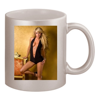 Sara Jean Underwood 11oz Metallic Silver Mug