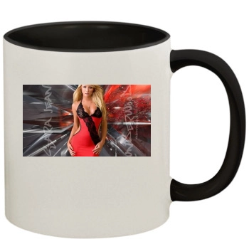 Sara Jean Underwood 11oz Colored Inner & Handle Mug