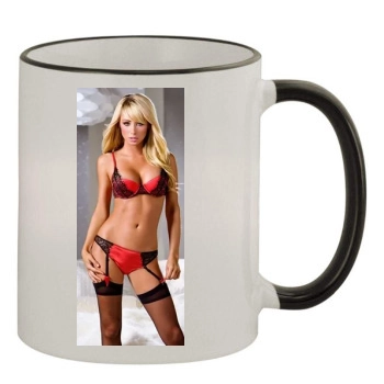 Sara Jean Underwood 11oz Colored Rim & Handle Mug