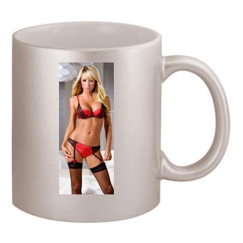 Sara Jean Underwood 11oz Metallic Silver Mug