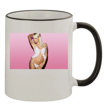 Sara Jean Underwood 11oz Colored Rim & Handle Mug