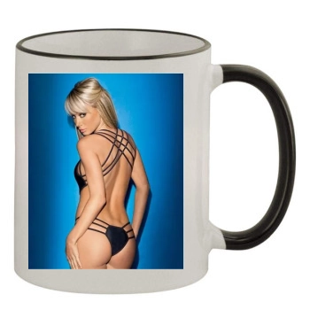 Sara Jean Underwood 11oz Colored Rim & Handle Mug