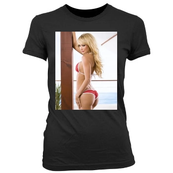 Sara Jean Underwood Women's Junior Cut Crewneck T-Shirt