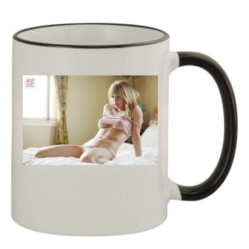 Sara Jean Underwood 11oz Colored Rim & Handle Mug