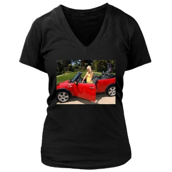 Sara Jean Underwood Women's Deep V-Neck TShirt