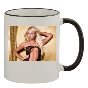 Sara Jean Underwood 11oz Colored Rim & Handle Mug