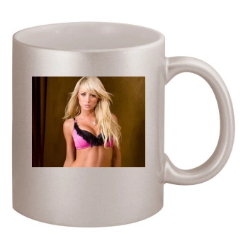 Sara Jean Underwood 11oz Metallic Silver Mug