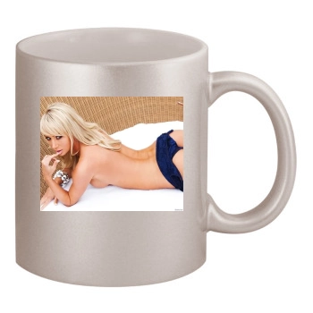 Sara Jean Underwood 11oz Metallic Silver Mug