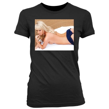 Sara Jean Underwood Women's Junior Cut Crewneck T-Shirt