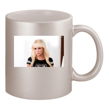 Sara Jean Underwood 11oz Metallic Silver Mug