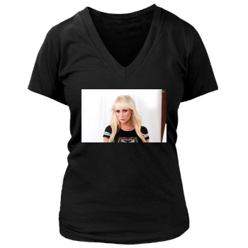 Sara Jean Underwood Women's Deep V-Neck TShirt