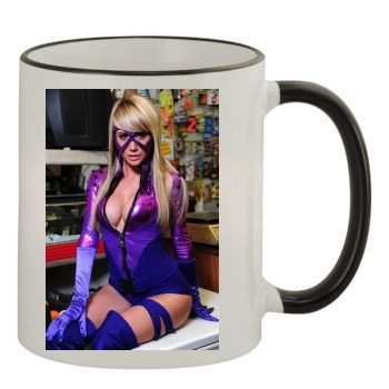 Sara Jean Underwood 11oz Colored Rim & Handle Mug