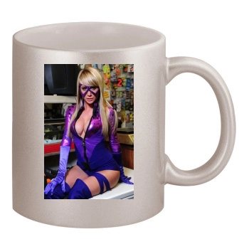 Sara Jean Underwood 11oz Metallic Silver Mug