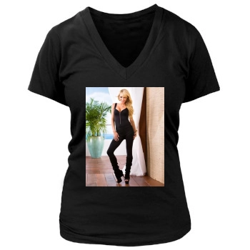 Sara Jean Underwood Women's Deep V-Neck TShirt