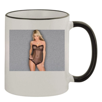 Sara Jean Underwood 11oz Colored Rim & Handle Mug